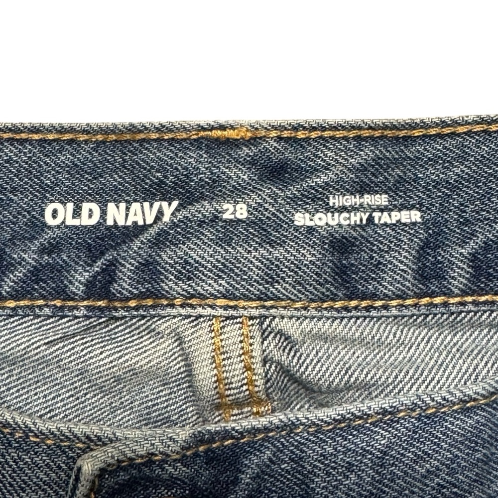 Old Navy High Rise Slouchy Tapered Ankle Jeans Womens Plus Size 28 NWT Blue - Picture 11 of 12
